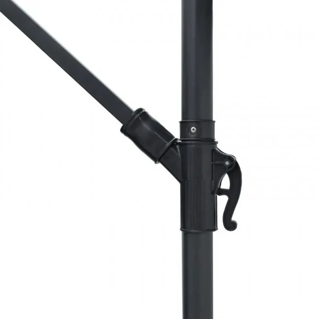 Umbrella with base Jiopel pakoworld single piece aluminium-fabric beige-grey D3m