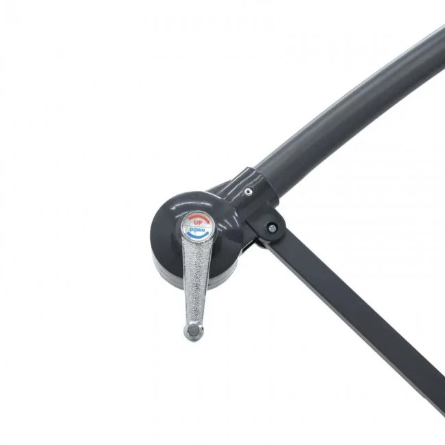 Umbrella with base Jiopel pakoworld single piece aluminium-fabric beige-grey D3m