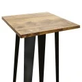 TEXAS ΜΠΑΡ ΜΑΥΡΟ ΜΑΤ ΤΡΑΠ. 60Χ60Χ103εκ.WOOD TOP