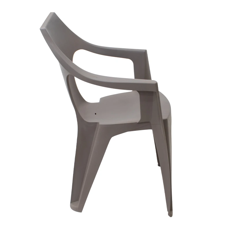 Dante polypropylene armchair in cappuccino color 57x55x79cm.