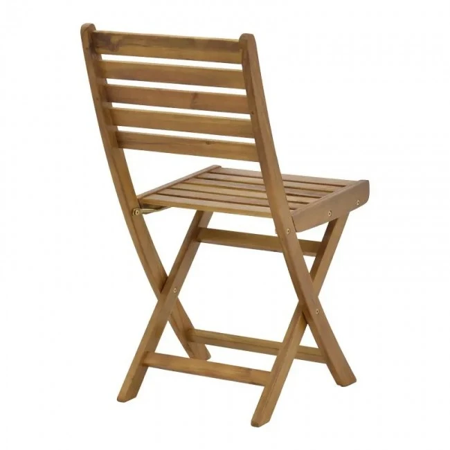 Elijie pakoworld folding chair acacia wood natural 45x62x90cm
