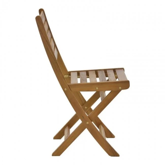 Elijie pakoworld folding chair acacia wood natural 45x62x90cm
