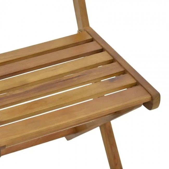 Elijie pakoworld folding chair acacia wood natural 45x62x90cm
