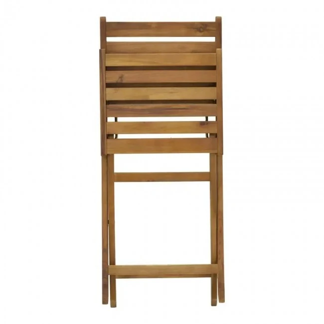 Elijie pakoworld folding chair acacia wood natural 45x62x90cm