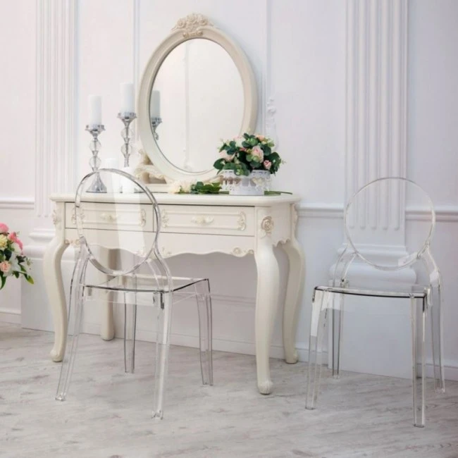 Καρέκλα σε χρώμα διάφανο ELIZABETH SIESTA