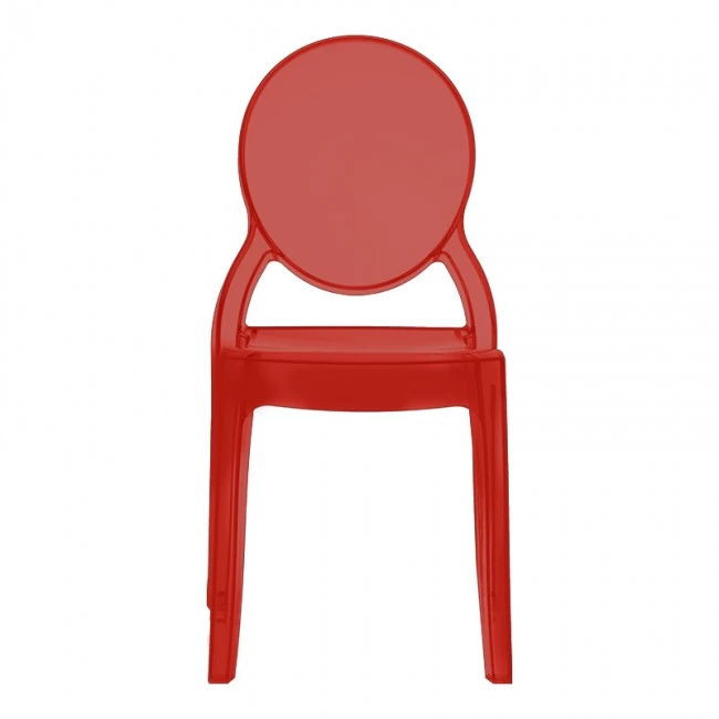 Καρέκλα σε χρώμα κόκκινο γυαλιστερό ELIZABETH SIESTA