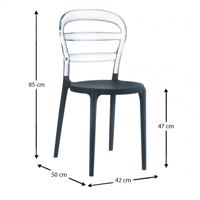 ΒΙΒΙ BLACK/CLEAR TRANSP.ΚΑΡΕΚΛΑ - 32.0044