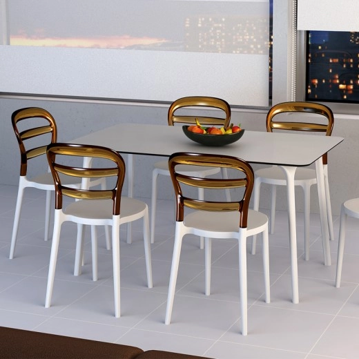 BIBI WHITE/AMBER TRANSP.ΚΑΡΕΚΛΑ