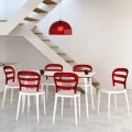 BIBI WHITE/RED TRANSP.ΚΑΡΕΚΛΑ
