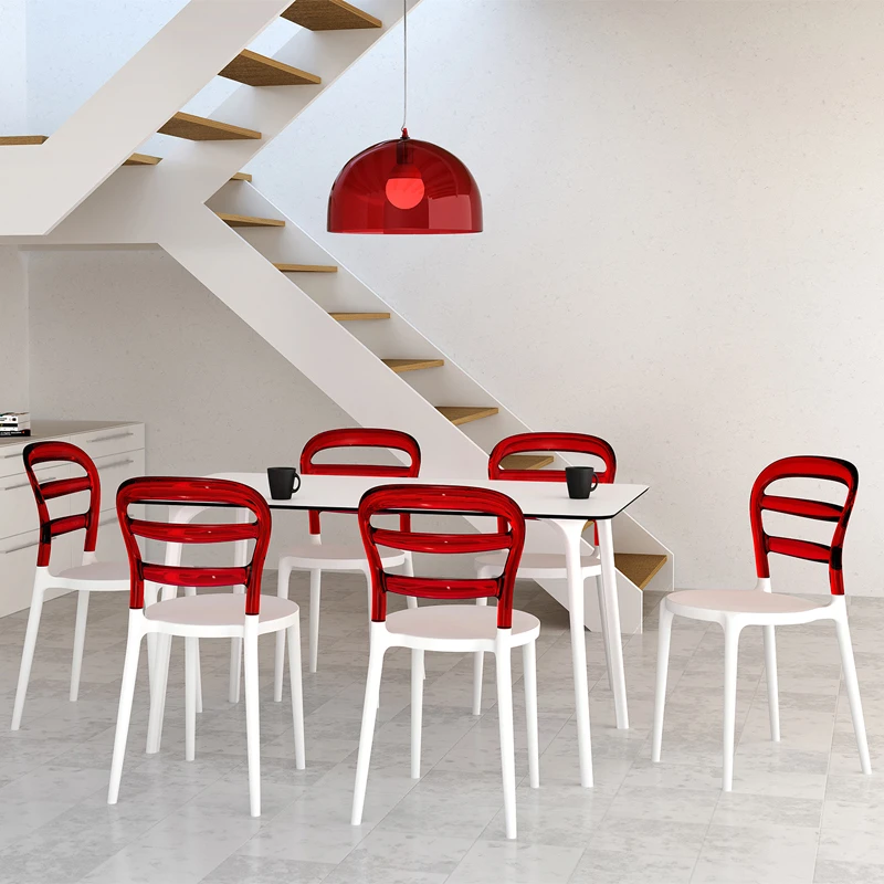 BIBI WHITE/RED TRANSP.ΚΑΡΕΚΛΑ