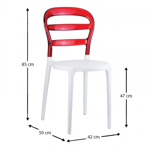 ΒΙΒΙ WHITE/RED TRANSP.ΚΑΡΕΚΛΑ - 32.0050