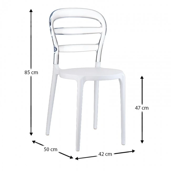 ΒΙΒΙ WHITE/CLEAR TRANSP.ΚΑΡΕΚΛΑ - 32.0051