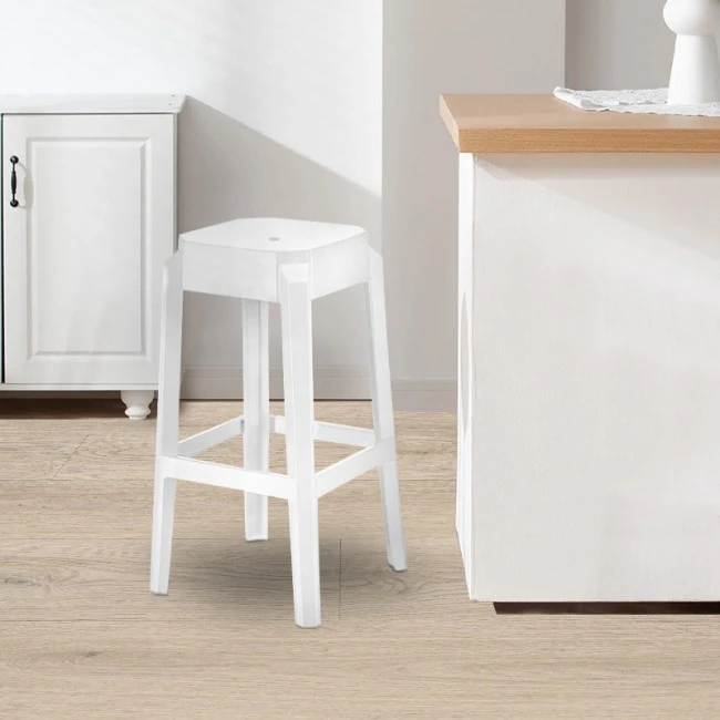 ΦΟΞ GLOSSY WHITE 65εκ.(Σ2)ΣΚΑΜΠΟ - 32.0108