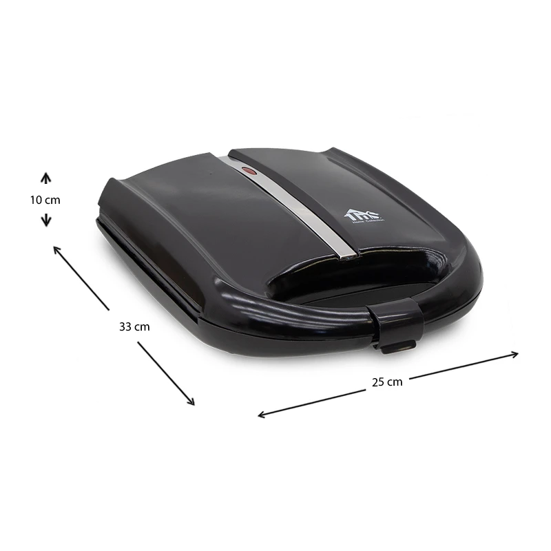 1400W non-stick toaster in black color 25x33x10cm.