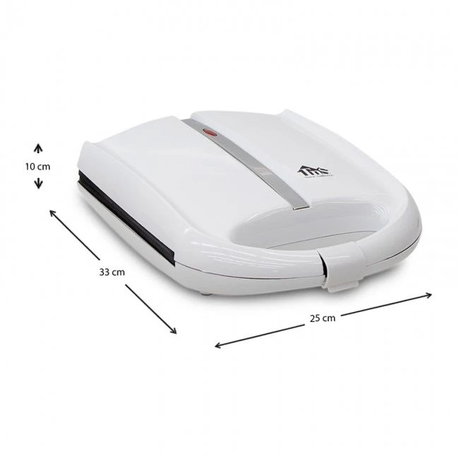 1400W non-stick toaster in white color 25x33x10cm.