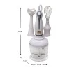 Hand blender with bowl and fitments 250W in white color 20x14x24cm.