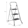 Step stool metal 3 steps 70cm.