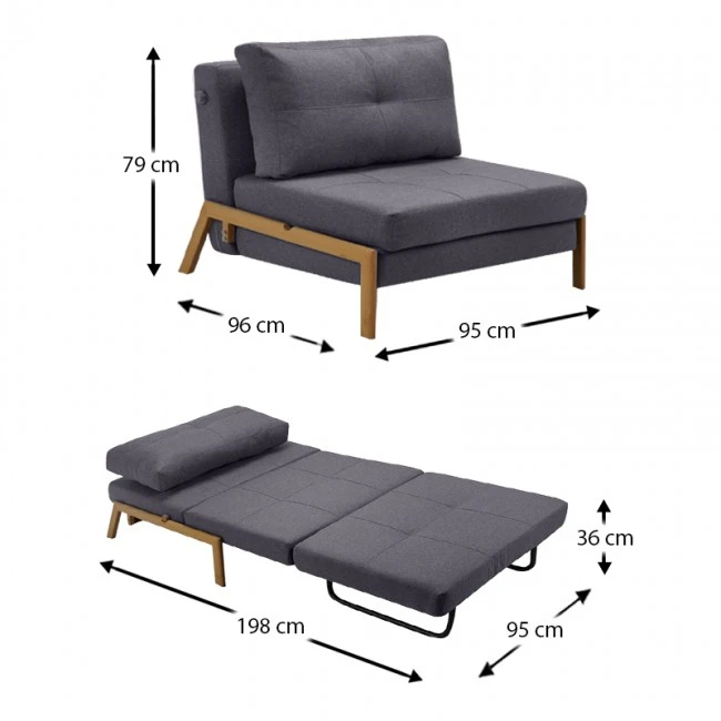 SARA Q GREY ΥΦΑΣΜΑ ΠΟΛΥΘΡΟΝΑ/ΚΡΕΒΑΤΙ 95Χ96εκ.