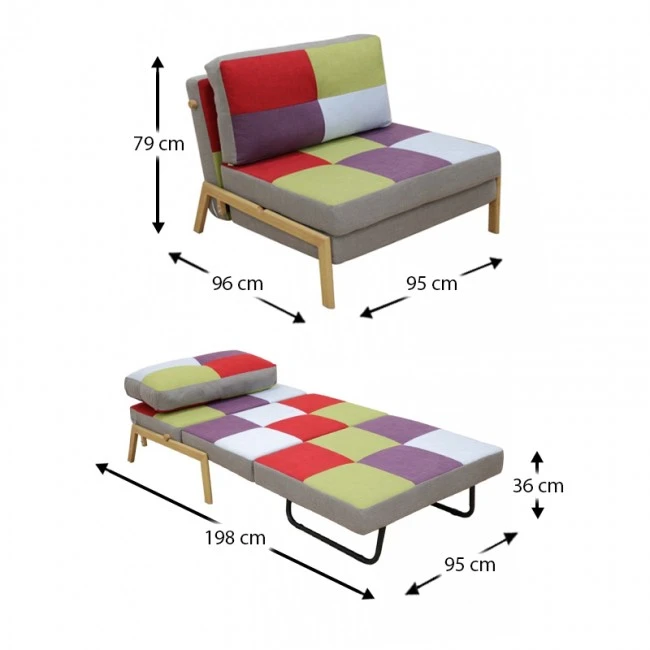 SARA Q PATCHWORK ΥΦΑΣΜΑ ΠΟΛΥΘΡΟΝΑ/ΚΡΕΒΑΤΙ 95Χ96εκ.