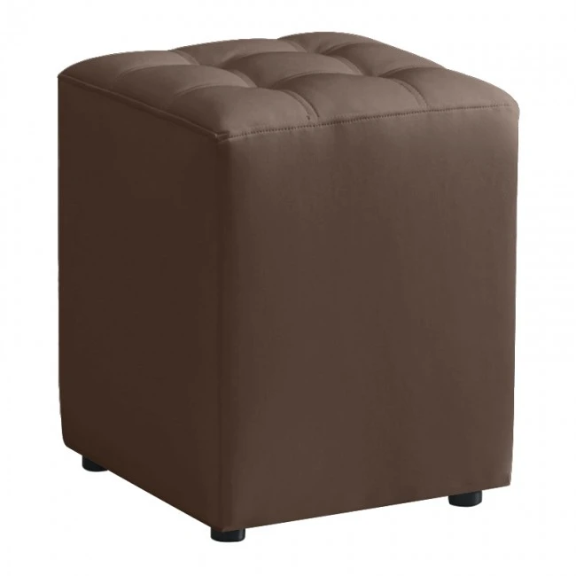 CUBE BROWN PU ΣΚΑΜΠΟ 35X35X42εκ.