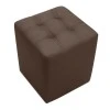 CUBE BROWN PU ΣΚΑΜΠΟ 35X35X42εκ.