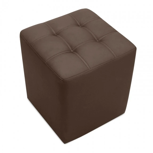 CUBE BROWN PU ΣΚΑΜΠΟ 35X35X42εκ.