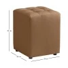 CUBE CAPPUCCINO PU ΣΚΑΜΠΟ 35X35X42εκ.