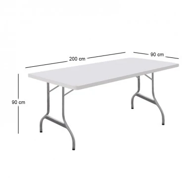 ΚΕΤΕΡΙΝΓΚ 200Χ90Χ74εκ.HDPE ΤΡΑΠΕΖΙ - 41.0120