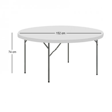 ΚΕΤΕΡΙΝΓΚ Φ152X74εκ.HDPE ΤΡΑΠΕΖΙ - 41.0150