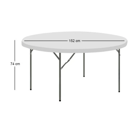 ΚΕΤΕΡΙΝΓΚ Φ152X74εκ.HDPE ΤΡΑΠΕΖΙ - 41.0150