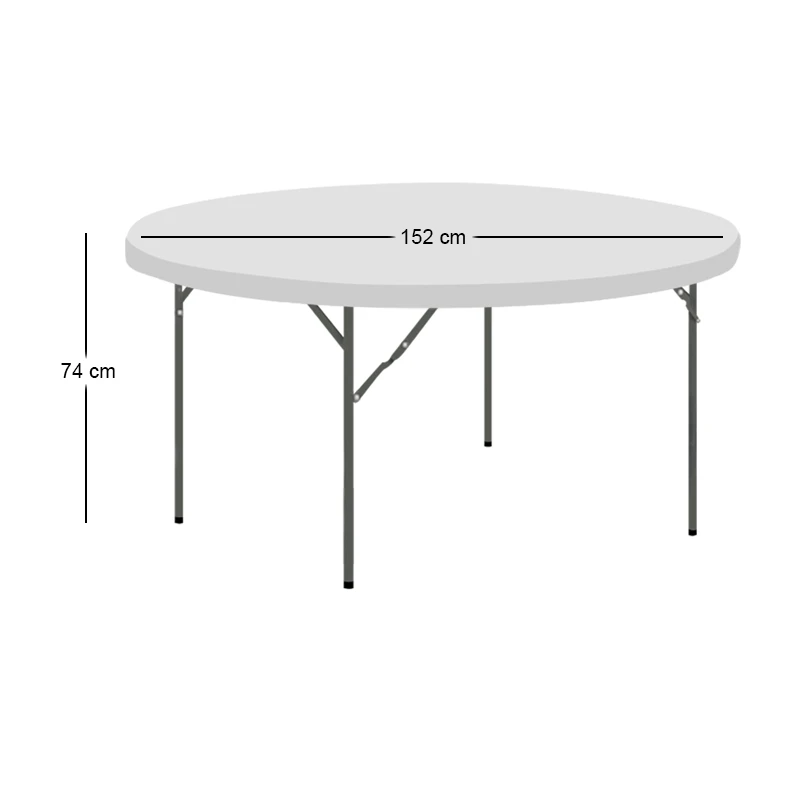 ΚΕΤΕΡΙΝΓΚ Φ152X74εκ.HDPE ΤΡΑΠΕΖΙ - 41.0150