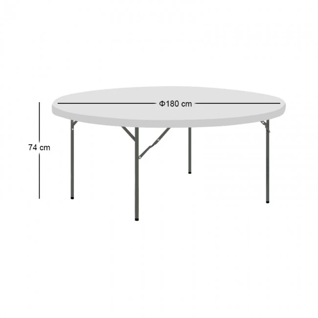 ΚΕΤΕΡΙΝΓΚ Φ180εκ.HDPE ΤΡΑΠΕΖΙ - 41.0180