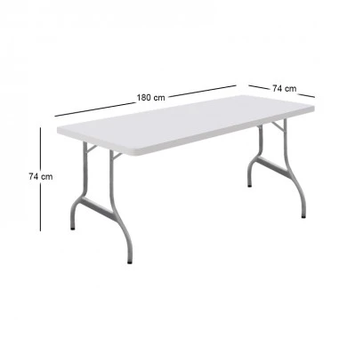 ΚΕΤΕΡΙΝΓΚ 180Χ74Χ74εκ.HDPE ΤΡΑΠΕΖΙ - 41.0183