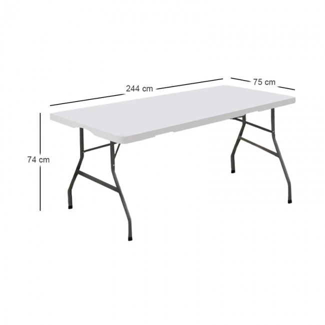 ΚΕΤΕΡΙΝΓΚ ΒΑΛΙΤΣΑ 244Χ75Χ74εκ.HDPE ΤΡΑΠΕΖΙ