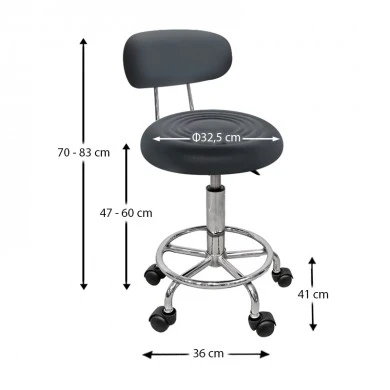 ΜΠΑΡ72 ΜΑΥΡΟ PU(Σ2)ΣΚΑΜΠΟ ΜΕ ΑΜΟΡΤΙΣΕΡ - 43.2262