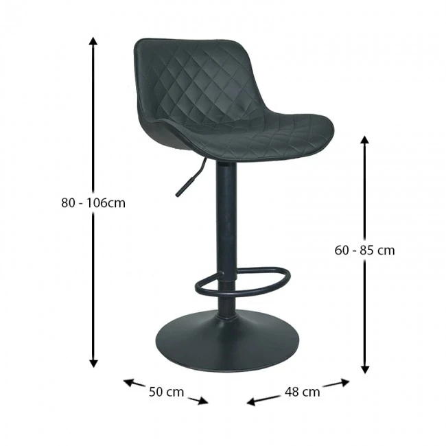 BAR94 BLACK PU(Σ2)ΣKAMΠO ΜΕ ΑΜΟΡΤΙΣΕΡ