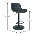 BAR93 BLACK PU(Σ2)ΣKAMΠO ΜΕ ΑΜΟΡΤΙΣΕΡ