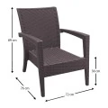 ΜΑΙΑΜΙ BROWN ΠΟΛΥΘΡΟΝΑ 72Χ76Χ89εκ. ΠΟΛ/ΝΙΟΥ - 53.0032