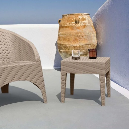 ΜΑΙΑΜΙ DOVE GREY ΤΡΑΠΕΖΙ 45Χ45Χ45εκ. ΠΟΛ/ΝΙΟΥ - 53.0035