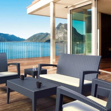 ΜΑΙΑΜΙ DARK GREY ΚΑΝΑΠΕΣ 128Χ77Χ89εκ. ΠΟΛ/ΝΙΟΥ - 53.0054