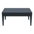 MIAMI DARK GREY ΤΡΑΠΕΖΙ 92Χ53Χ45εκ. ΠΟΛ/ΝΙΟΥ
