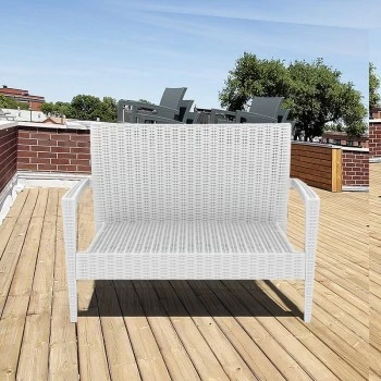 ΜΑΙΑΜΙ WHITE ΚΑΝΑΠΕΣ 128Χ77Χ89εκ. ΠΟΛ/ΝΙΟΥ - 53.0080