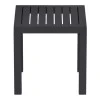 Τραπεζάκι ρητίνης σε μαύρο χρώμα 45x45x45 εκ. OCEAN SIESTA