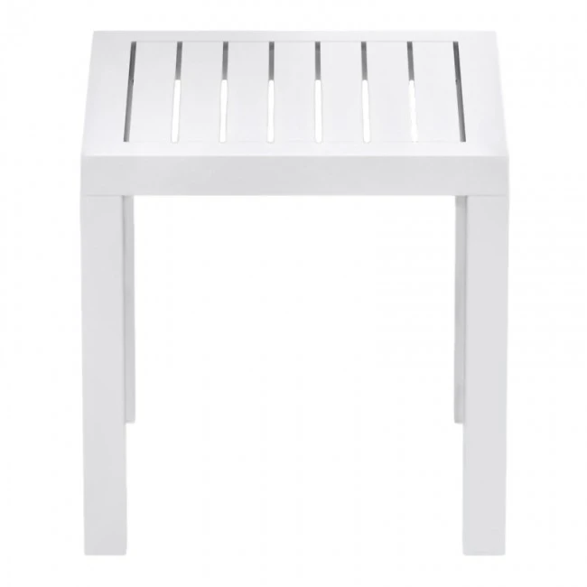 Τραπεζάκι ρητίνης σε λευκό χρώμα 45x45x45 εκ. OCEAN SIESTA