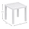 Τραπεζάκι ρητίνης σε λευκό χρώμα 45x45x45 εκ. OCEAN SIESTA