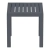 Τραπεζάκι ρητίνης σε σκούρο γκρι χρώμα 45x45x45 εκ. OCEAN SIESTA