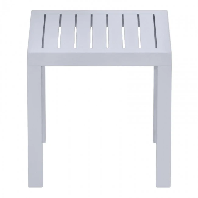 Τραπεζάκι ρητίνης σε silver γκρι χρώμα 45x45x45 εκ. OCEAN SIESTA