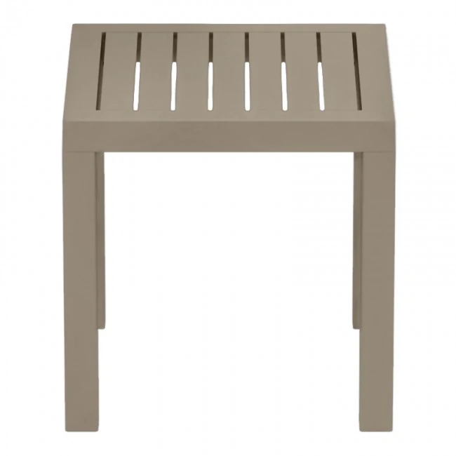 Τραπεζάκι ρητίνης σε dove grey χρώμα 45x45x45 εκ. OCEAN SIESTA