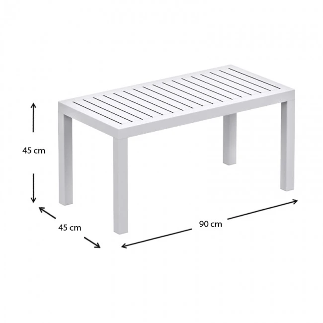 OCEAN WHITE TRAPEZI 90Χ45εκ. ΠΟΛ/ΝΙΟΥ