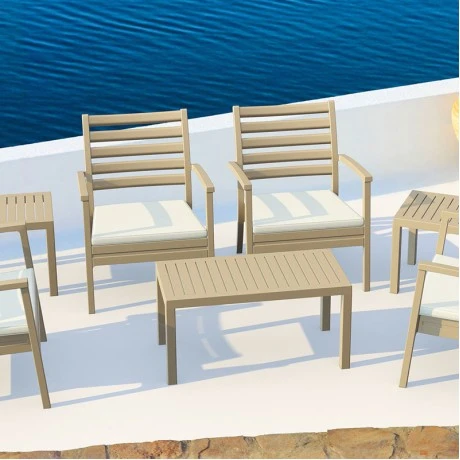 ΟΣΕΑΝ DOVE GREY ΤΡΑΠΕΖΙ 90Χ45Χ45εκ. ΠΟΛ/ΝΙΟΥ - 53.0121